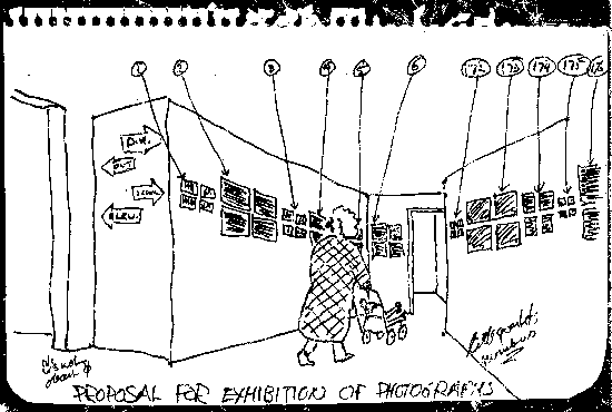 [sketch for a proposed exhibition]
